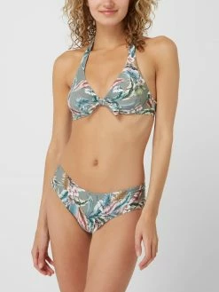 Esprit shop 9 Auslauf ? Esprit ? Bikini-Hose Mit Floralem Muster - Khaki ?